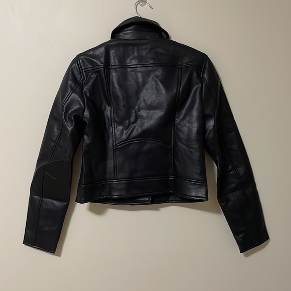 Ardene - Short Faux Leather Biker Jacket - Black - Small - Picture 3 of 5